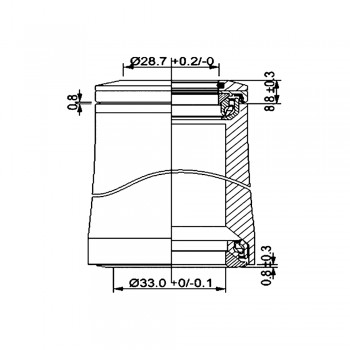 Juego de dirección Deda IN-4 Alloy, integrada. PSVP $49.900