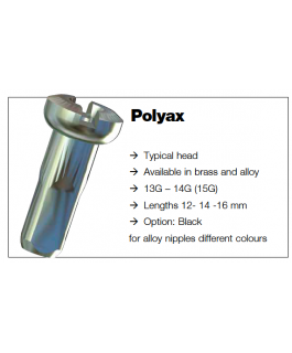 Niple Sapim Polyax Brass, 14G, 14mm. PSVP $150 c/u