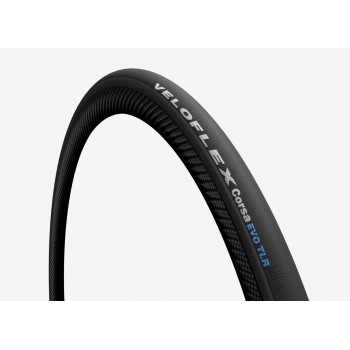 Neumático Veloflex Corsa EVO TLR, 700x25c, Tubeless, Ruta, Negro, 235gr. PSVP $59.990